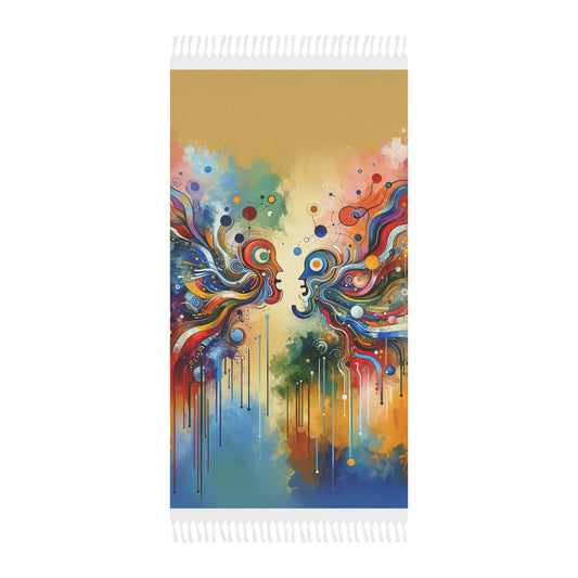 Conversational Catalyst Tachism Boho Beach Cloth - ATUH.ART