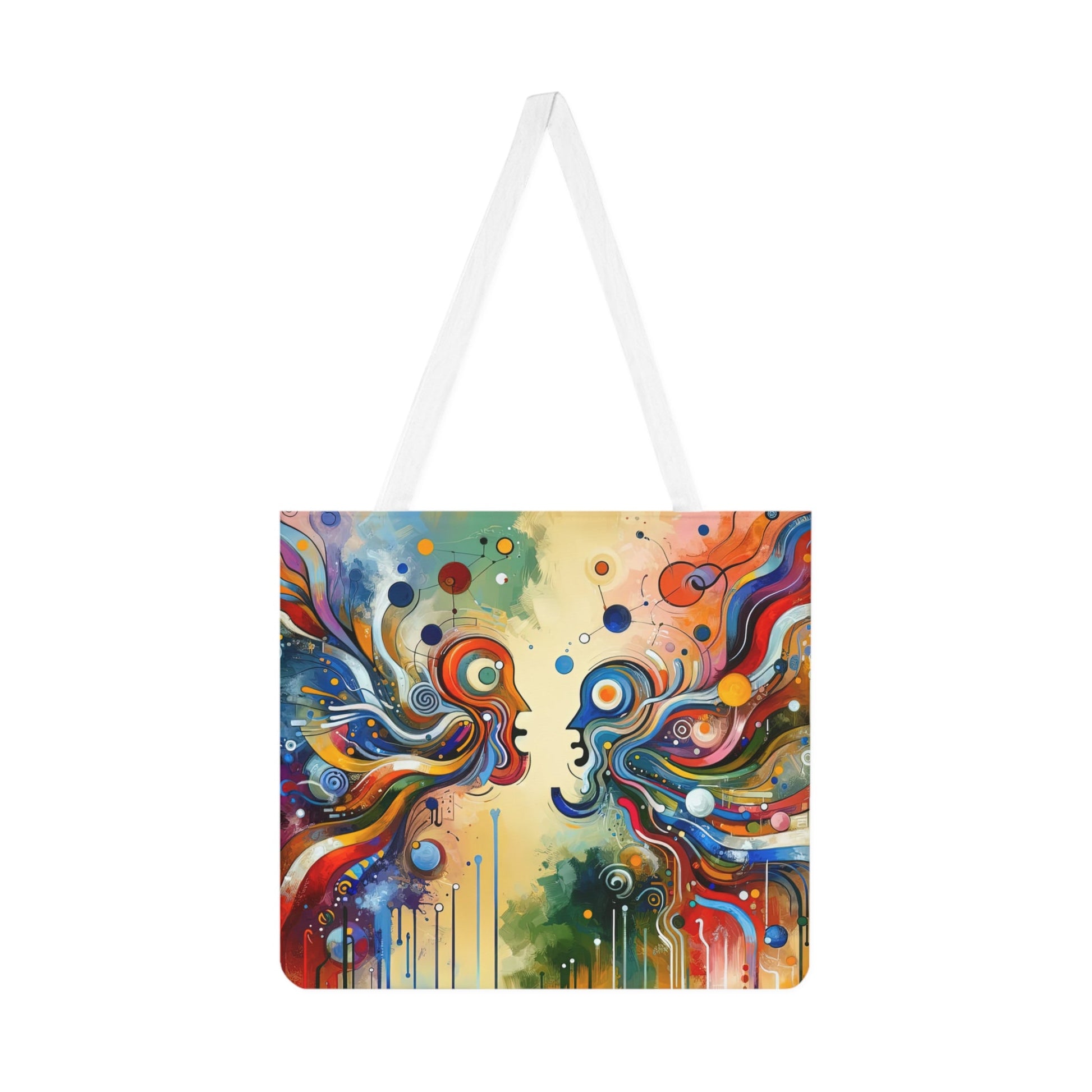 Conversational Catalyst Tachism Shoulder Tote Bag (AOP) - ATUH.ART