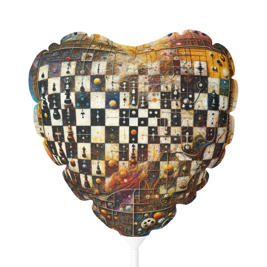 Cosmic Chess Integration Balloon (Round and Heart-shaped), 11" - ATUH.ART