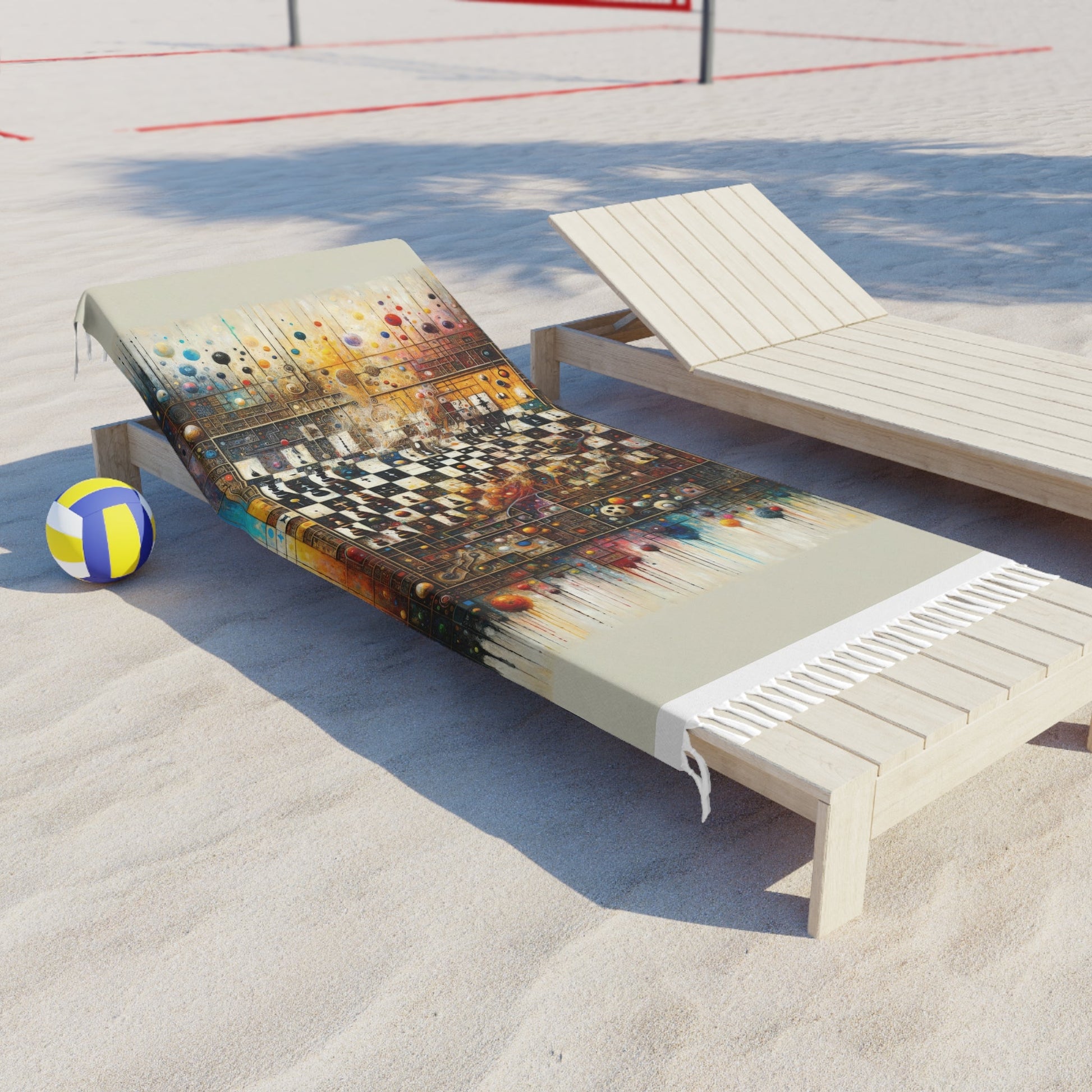 Cosmic Chess Integration Boho Beach Cloth - ATUH.ART