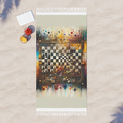 Cosmic Chess Integration Boho Beach Cloth - ATUH.ART