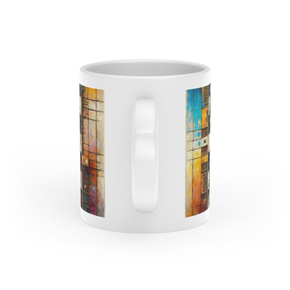 Cosmic Chess Integration Heart-Shaped Mug - ATUH.ART