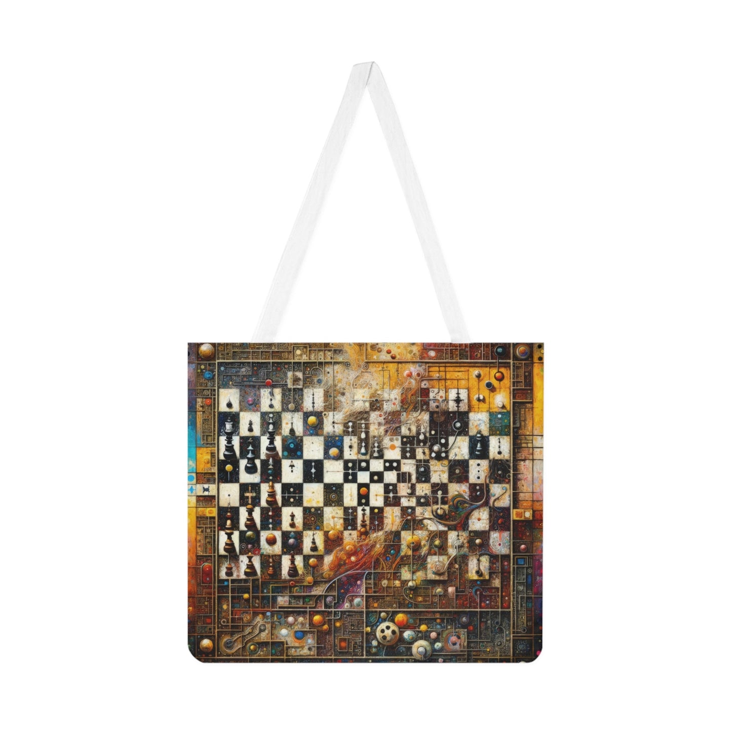 Cosmic Chess Integration Shoulder Tote Bag (AOP) - ATUH.ART