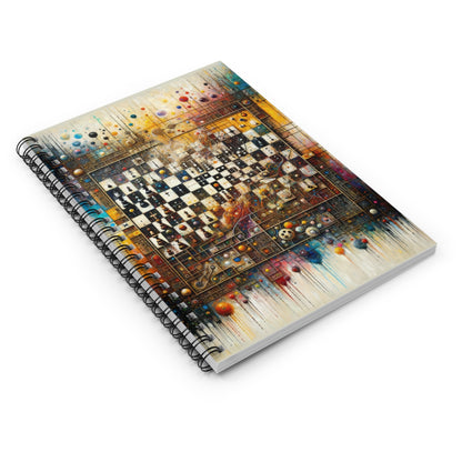 Cosmic Chess Integration Spiral Notebook - Ruled Line - ATUH.ART