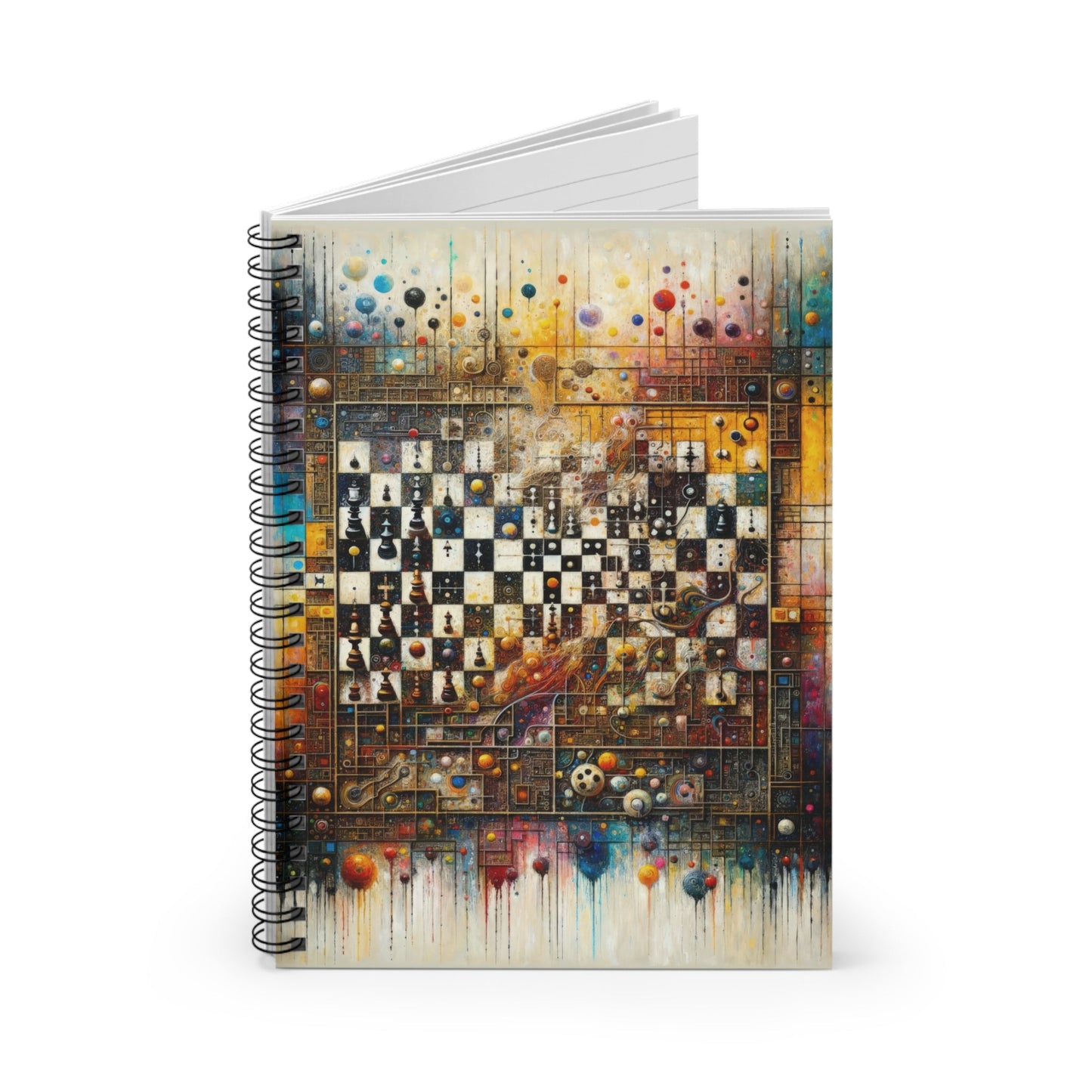 Cosmic Chess Integration Spiral Notebook - Ruled Line - ATUH.ART