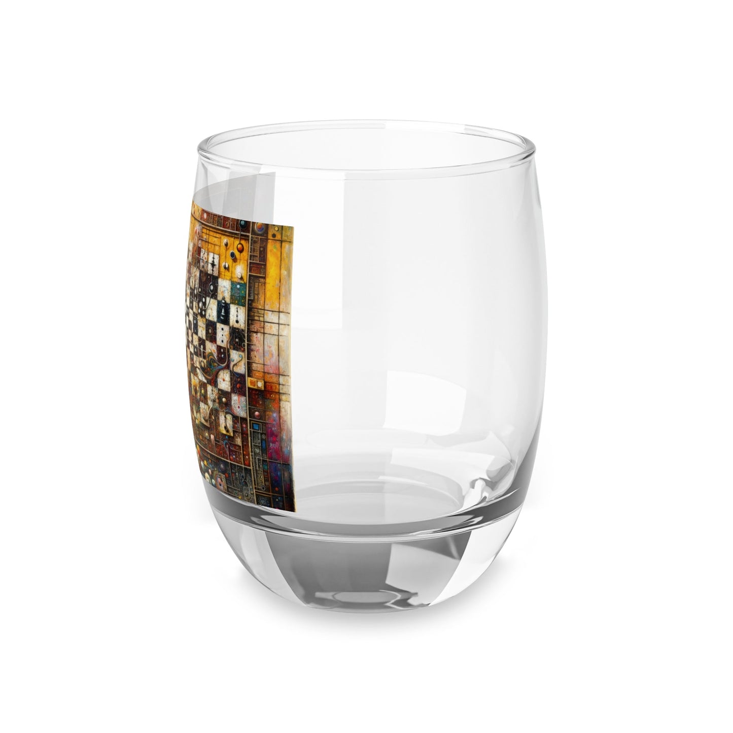 Cosmic Chess Integration Whiskey Glass - ATUH.ART