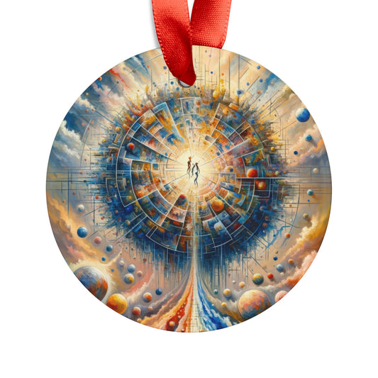 Cosmic Connection Antidote Acrylic Ornament with Ribbon - ATUH.ART