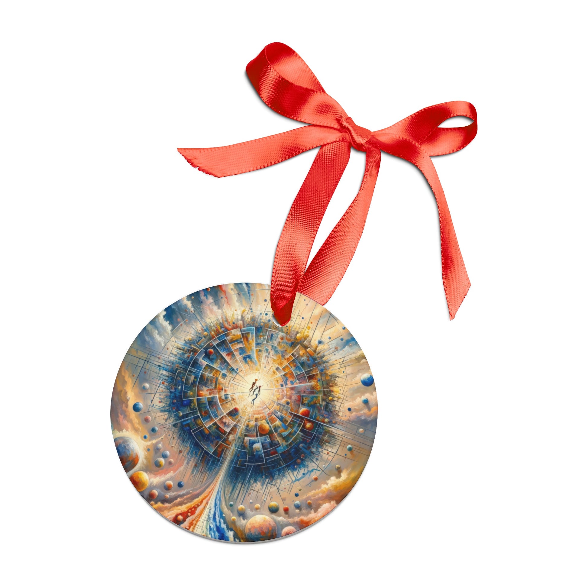 Cosmic Connection Antidote Acrylic Ornament with Ribbon - ATUH.ART