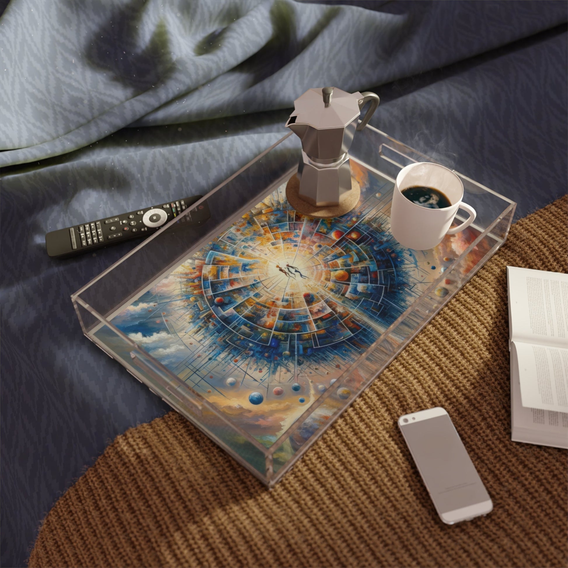 Cosmic Connection Antidote Acrylic Serving Tray - ATUH.ART