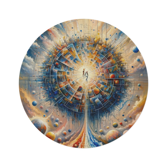 Cosmic Connection Antidote Round Rug - ATUH.ART