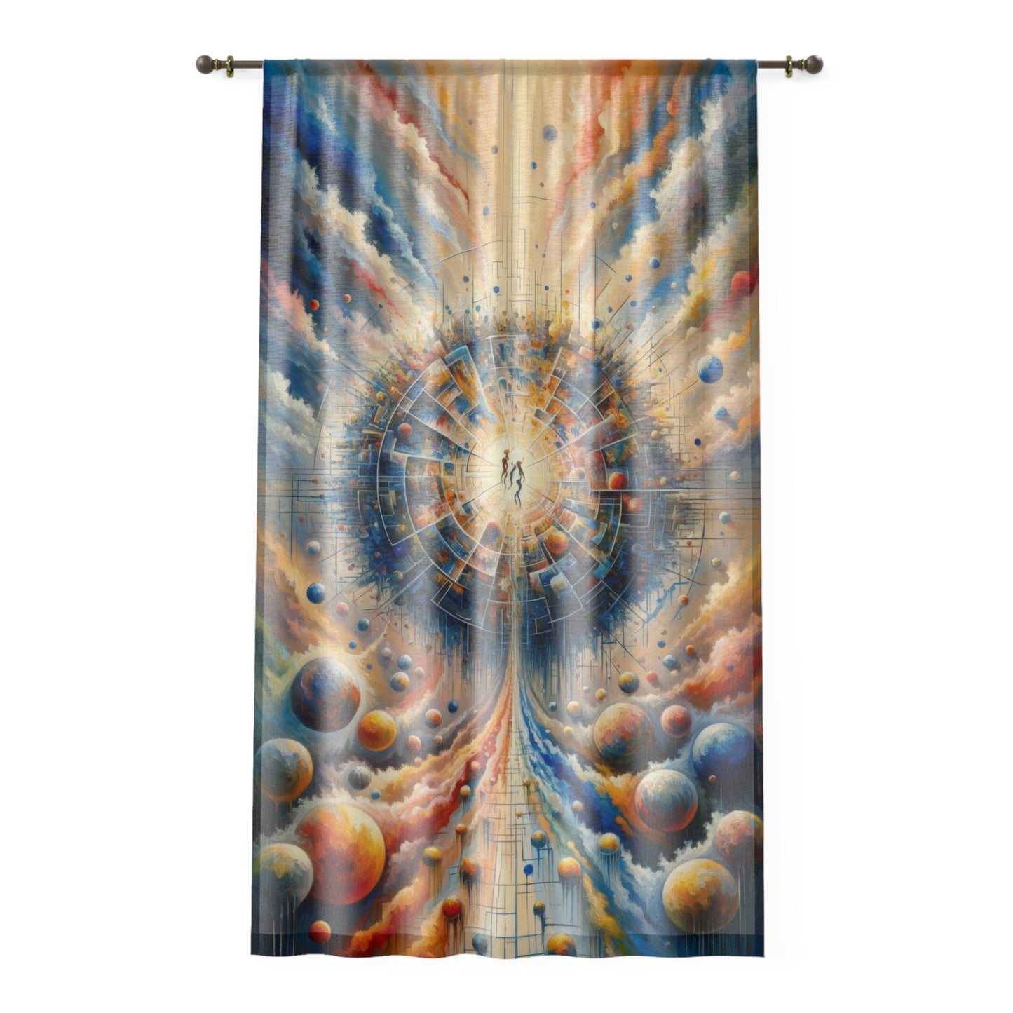 Cosmic Connection Antidote Window Curtain - ATUH.ART