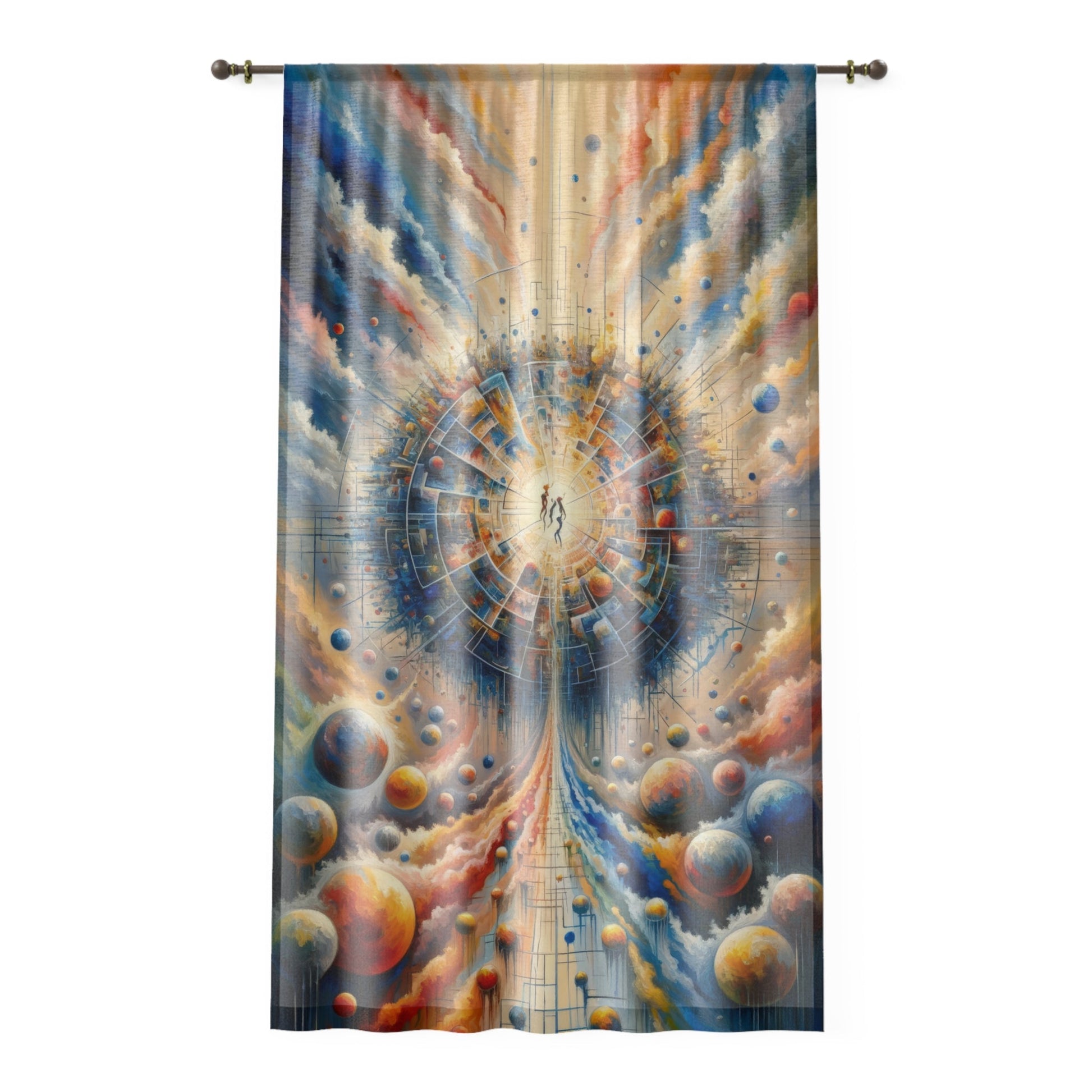 Cosmic Connection Antidote Window Curtain - ATUH.ART