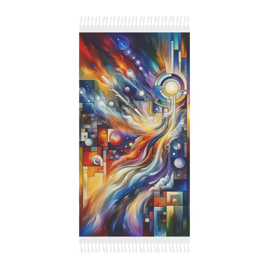 Cosmic Tachism Alchemy Boho Beach Cloth - ATUH.ART