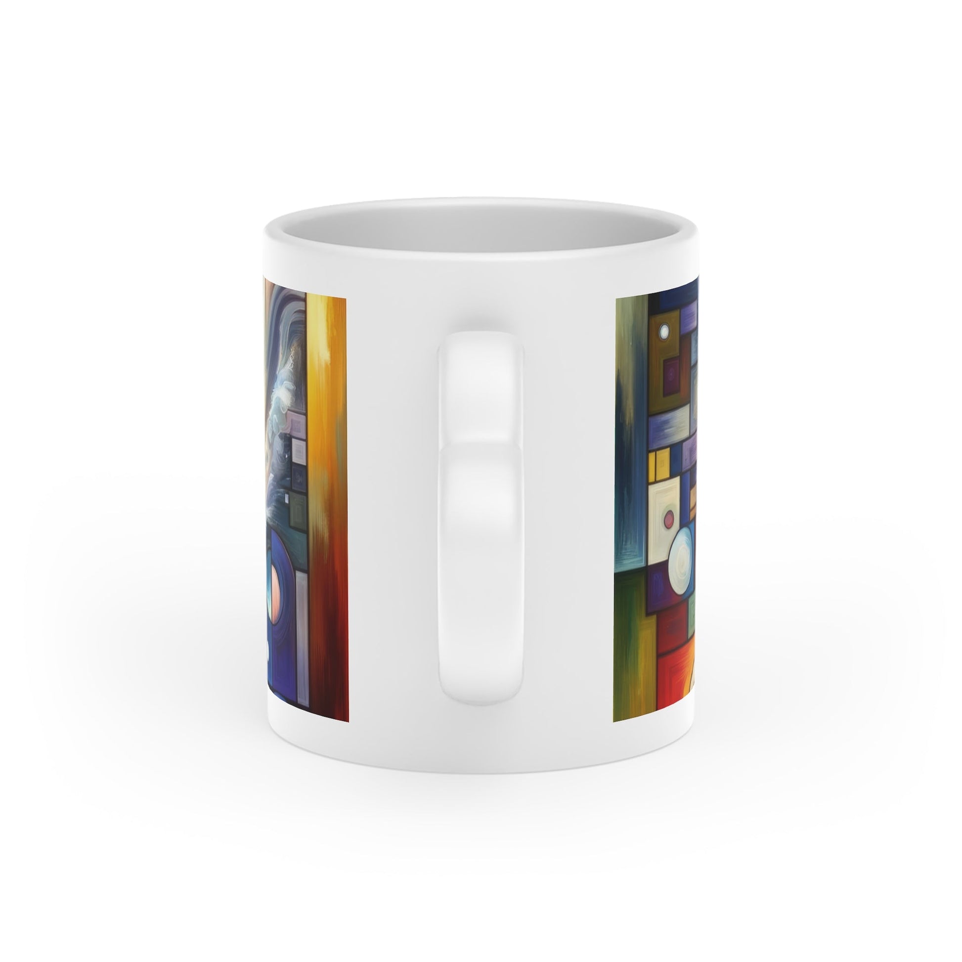 Cosmic Tachism Alchemy Heart-Shaped Mug - ATUH.ART