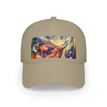 Cosmic Tachism Alchemy Low Profile Baseball Cap - ATUH.ART