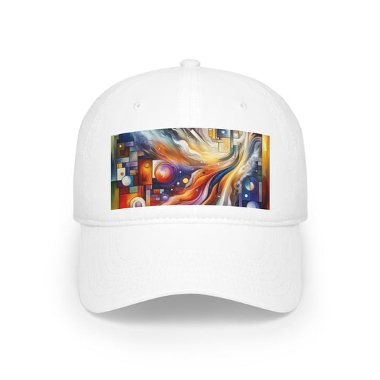 Cosmic Tachism Alchemy Low Profile Baseball Cap - ATUH.ART