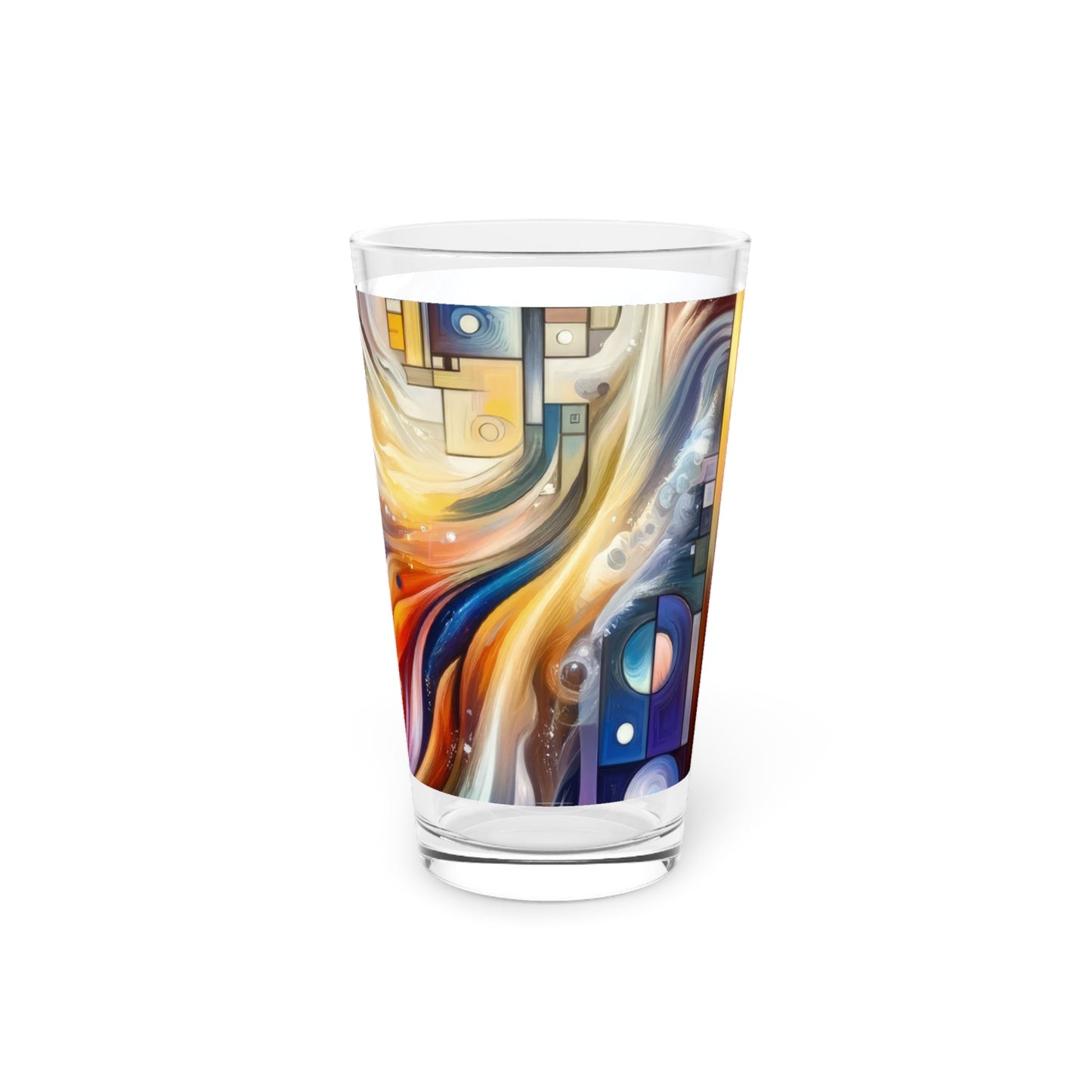 Cosmic Tachism Alchemy Pint Glass, 16oz - ATUH.ART