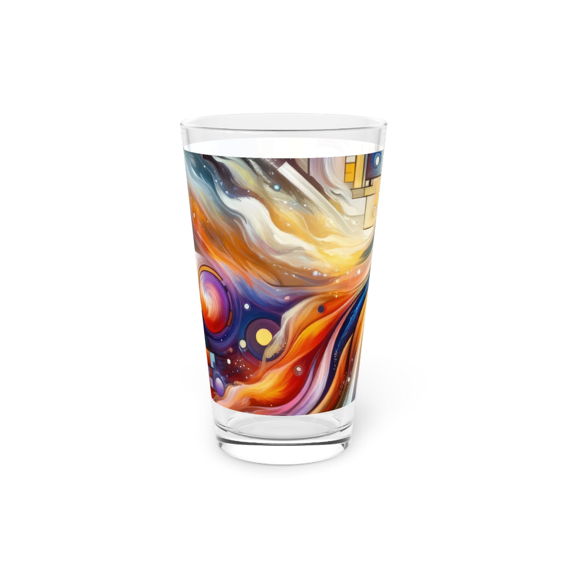 Cosmic Tachism Alchemy Pint Glass, 16oz - ATUH.ART