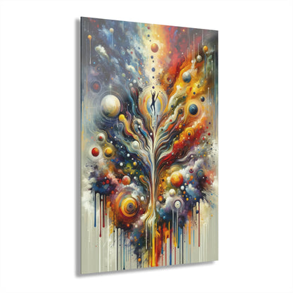 Cosmic Vision Tree Acrylic Prints (French Cleat Hanging) - ATUH.ART