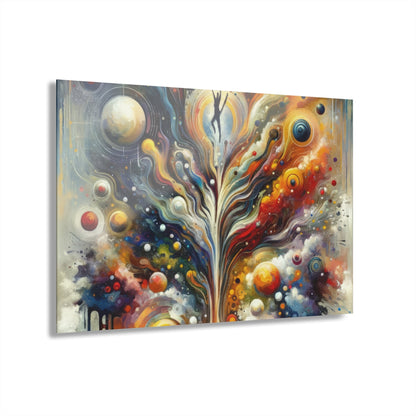 Cosmic Vision Tree Acrylic Prints (French Cleat Hanging) - ATUH.ART