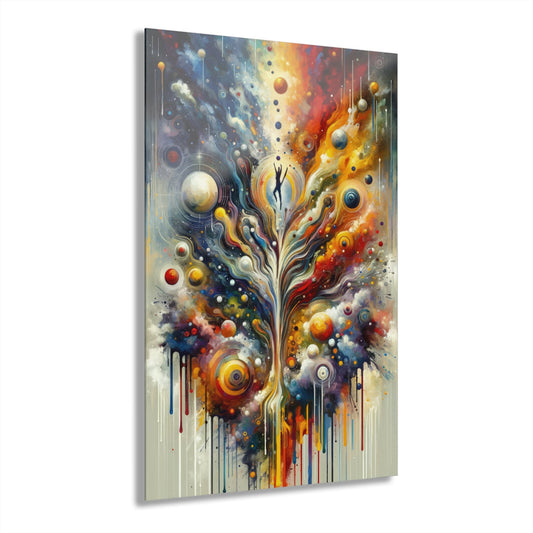 Cosmic Vision Tree Acrylic Prints (French Cleat Hanging) - ATUH.ART