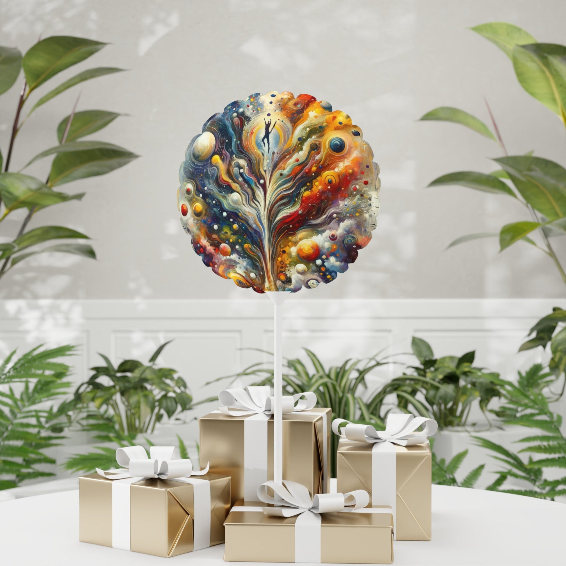 Cosmic Vision Tree Balloon (Round and Heart-shaped), 11" - ATUH.ART