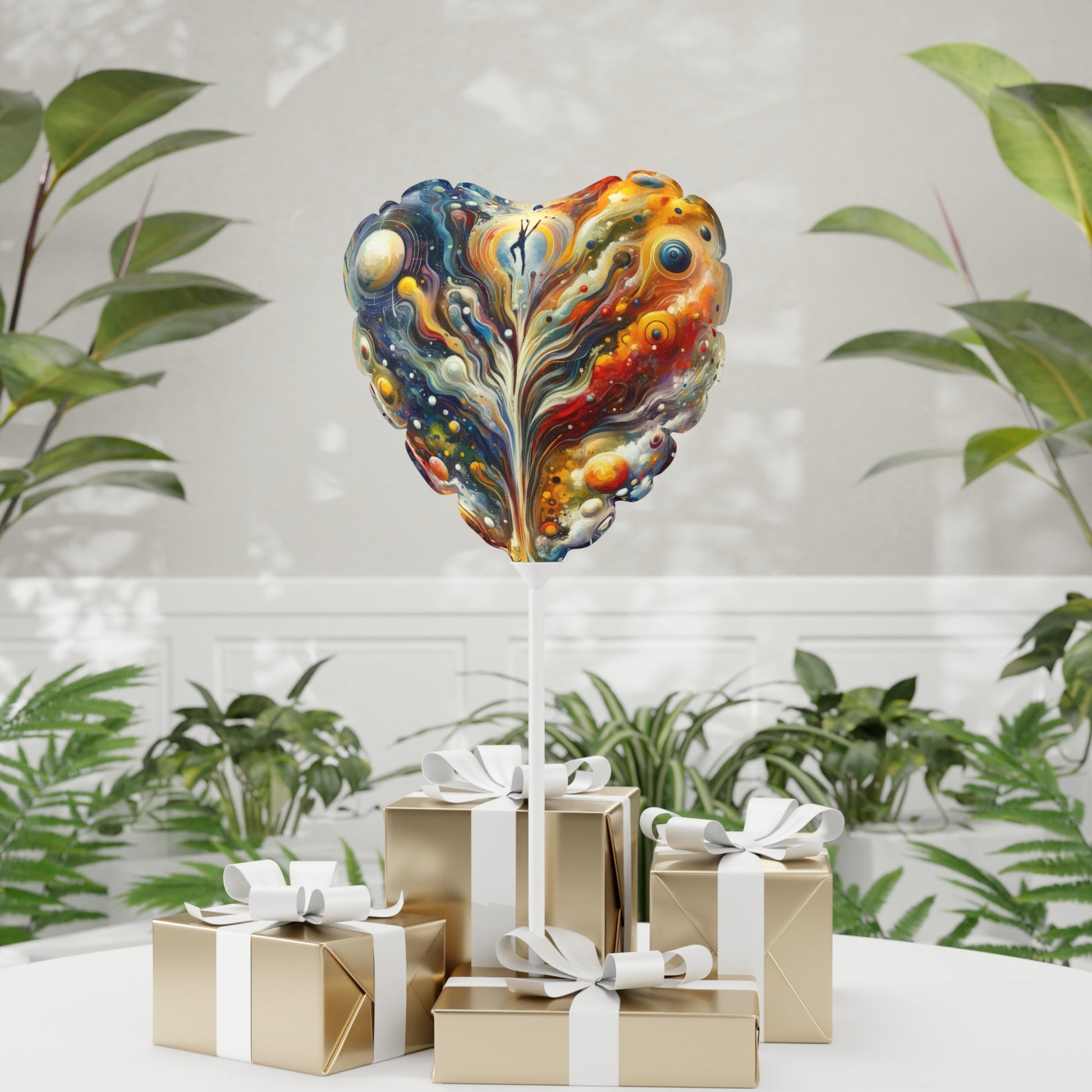 Cosmic Vision Tree Balloon (Round and Heart-shaped), 11" - ATUH.ART