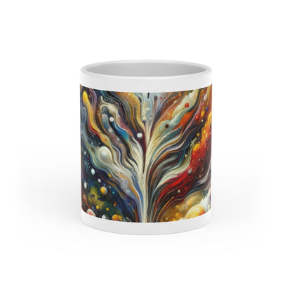 Cosmic Vision Tree Heart-Shaped Mug - ATUH.ART