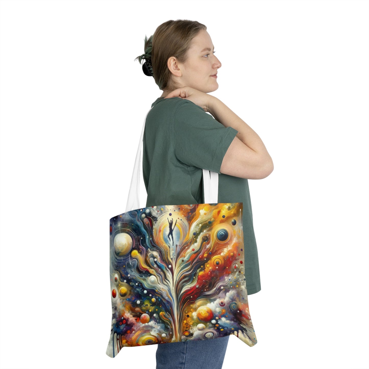 Cosmic Vision Tree Shoulder Tote Bag (AOP) - ATUH.ART