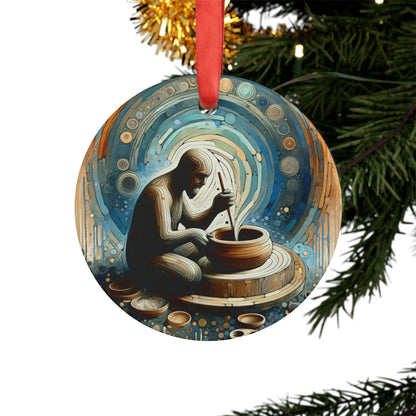 Crafting Semantic Pottery Acrylic Ornament with Ribbon - ATUH.ART