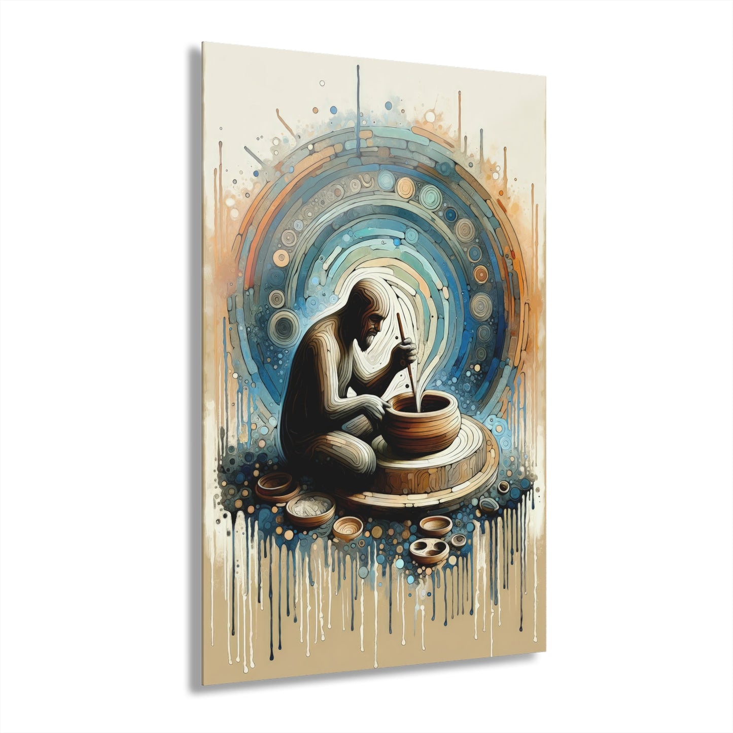 Crafting Semantic Pottery Acrylic Prints (French Cleat Hanging) - ATUH.ART