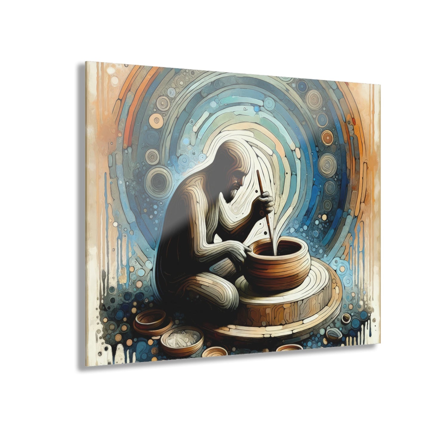 Crafting Semantic Pottery Acrylic Prints (French Cleat Hanging) - ATUH.ART