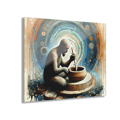 Crafting Semantic Pottery Acrylic Prints (French Cleat Hanging) - ATUH.ART