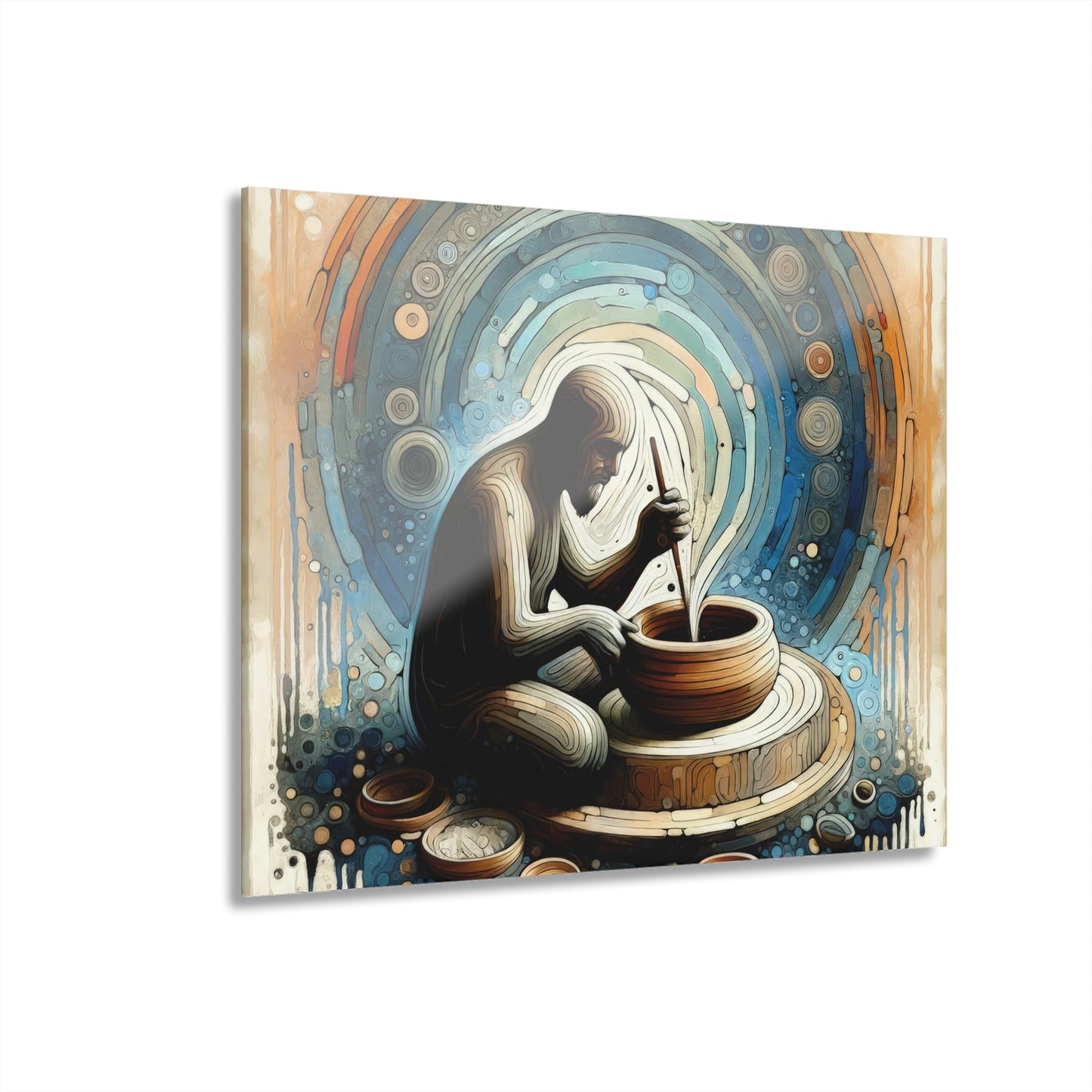 Crafting Semantic Pottery Acrylic Prints (French Cleat Hanging) - ATUH.ART