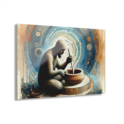 Crafting Semantic Pottery Acrylic Prints (French Cleat Hanging) - ATUH.ART