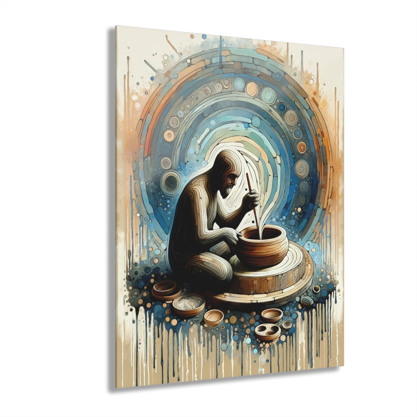 Crafting Semantic Pottery Acrylic Prints (French Cleat Hanging) - ATUH.ART
