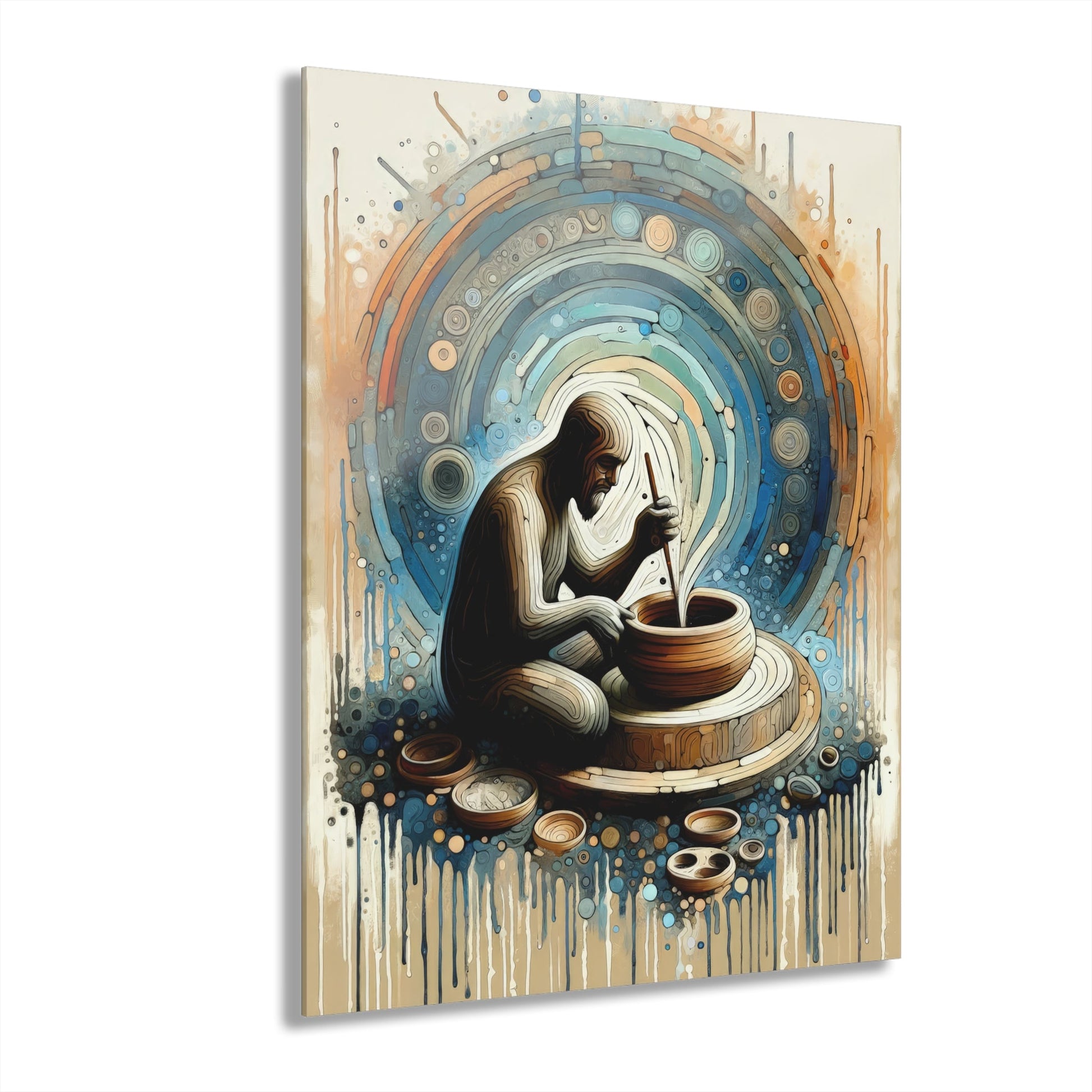 Crafting Semantic Pottery Acrylic Prints (French Cleat Hanging) - ATUH.ART