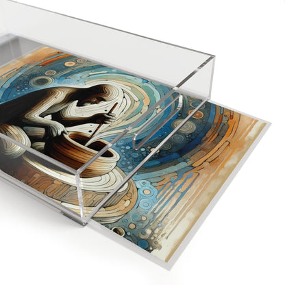 Crafting Semantic Pottery Acrylic Serving Tray - ATUH.ART