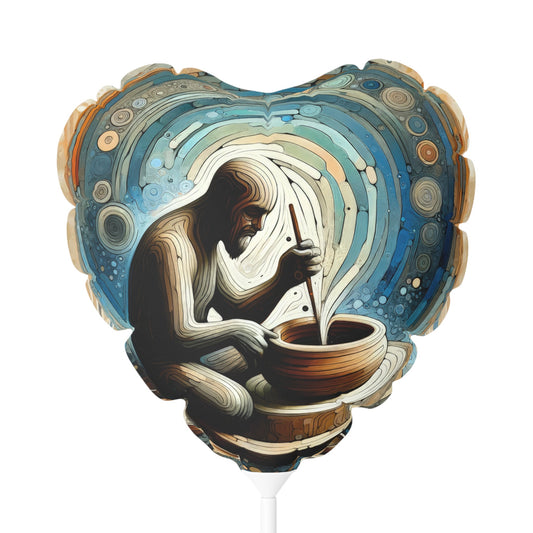 Crafting Semantic Pottery Balloon (Round and Heart-shaped), 11" - ATUH.ART