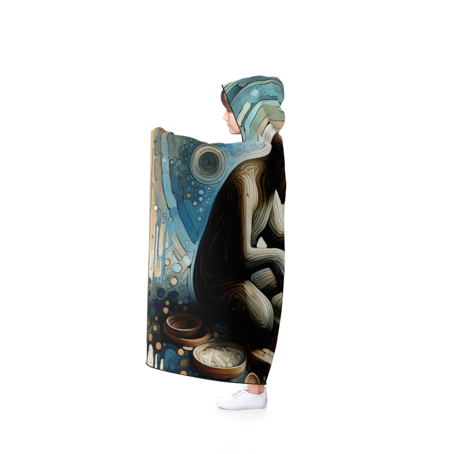 Crafting Semantic Pottery Hooded Blanket - ATUH.ART