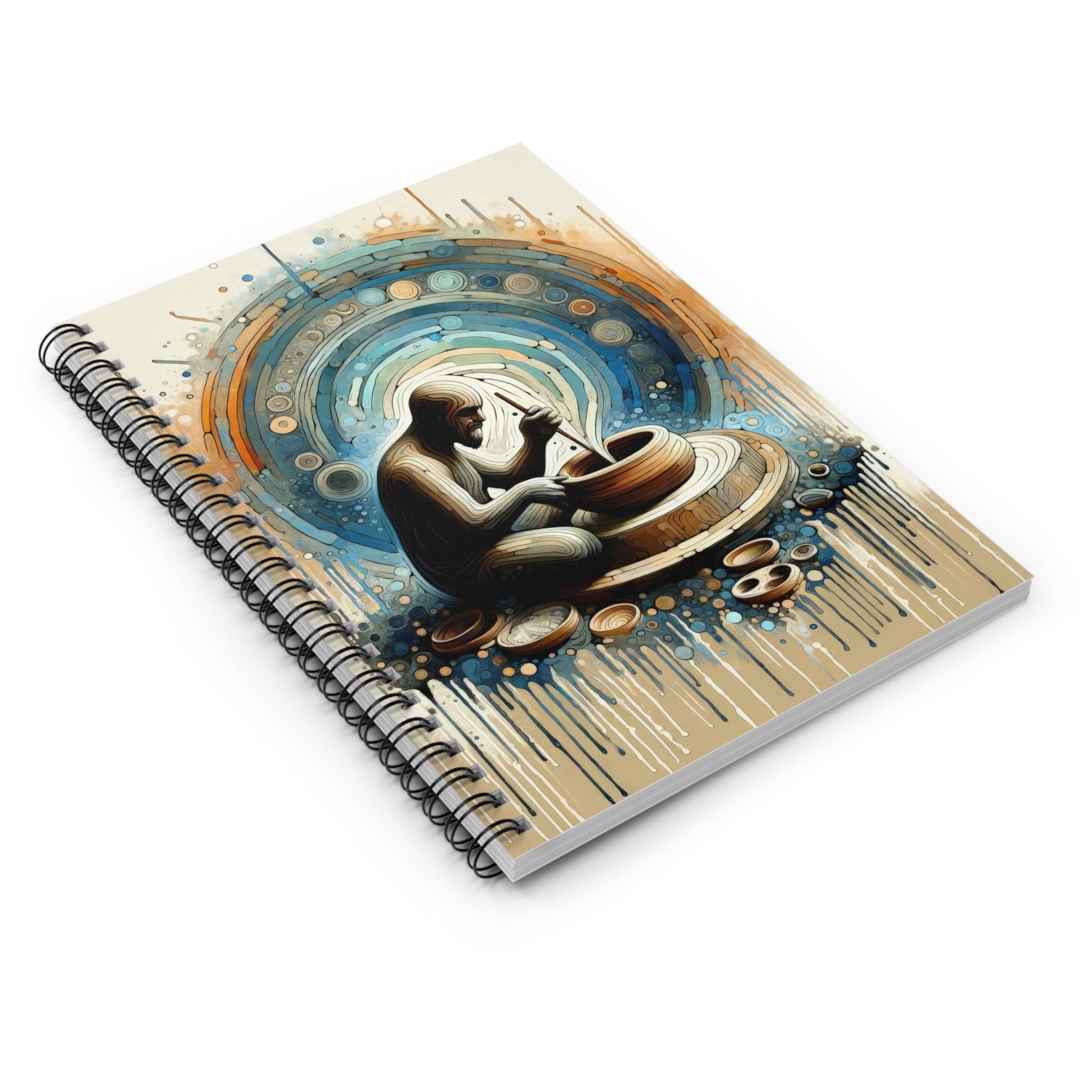 Crafting Semantic Pottery Spiral Notebook - Ruled Line - ATUH.ART