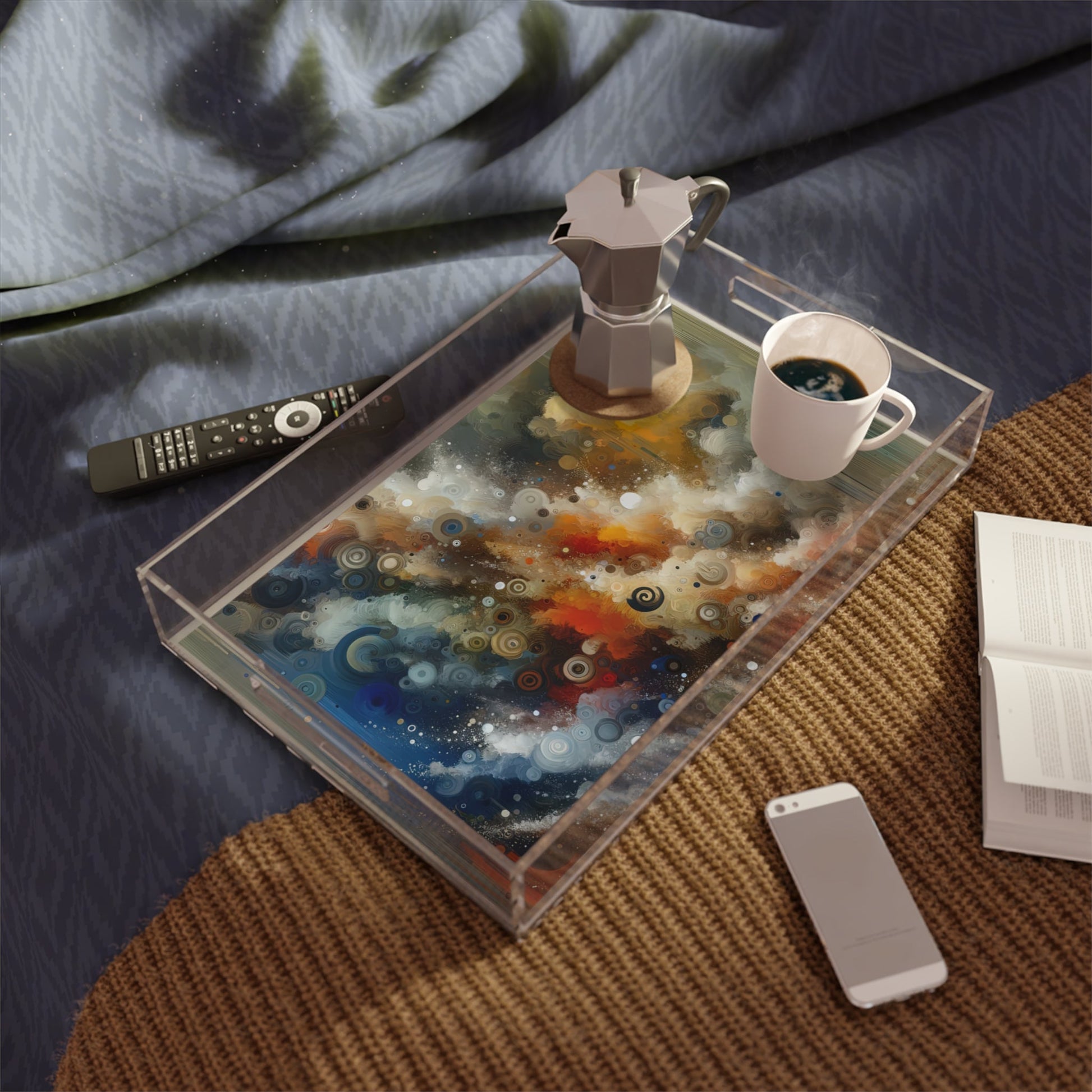 Crescendo Duration Symphony Acrylic Serving Tray - ATUH.ART