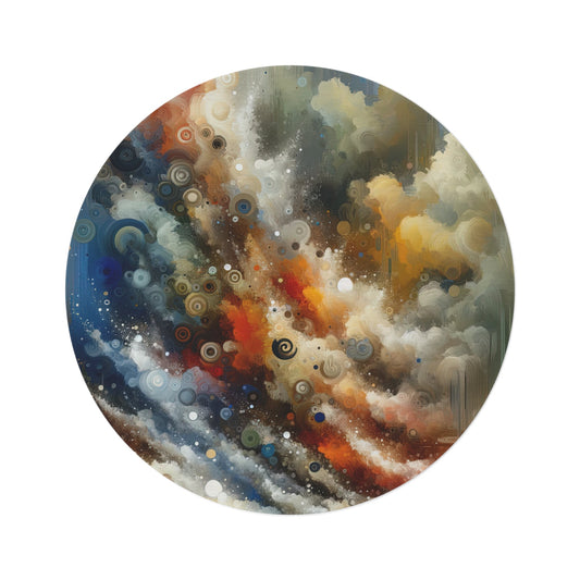 Crescendo Duration Symphony Round Rug - ATUH.ART