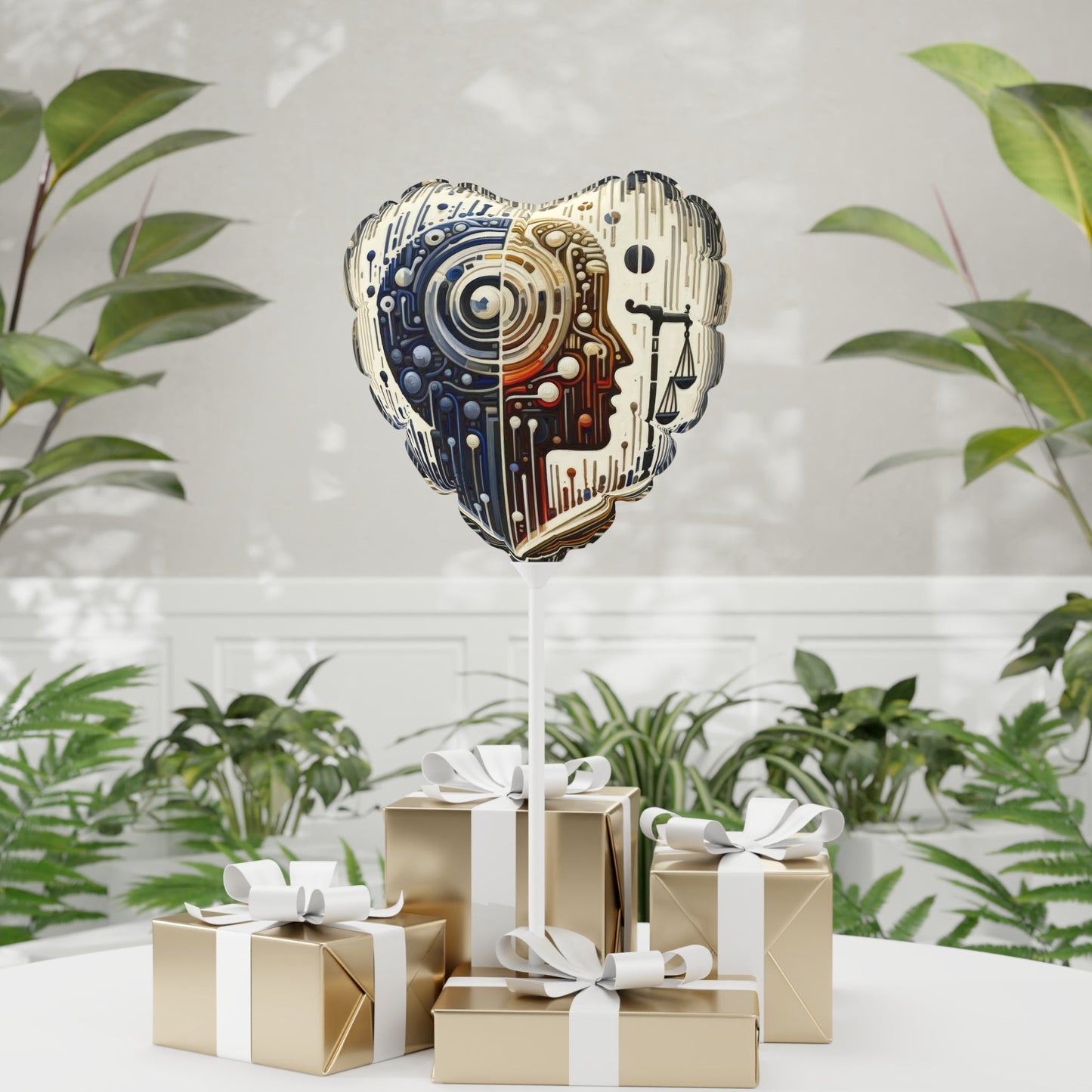Critique Analytical Deliberation Balloon (Round and Heart-shaped), 11" - ATUH.ART