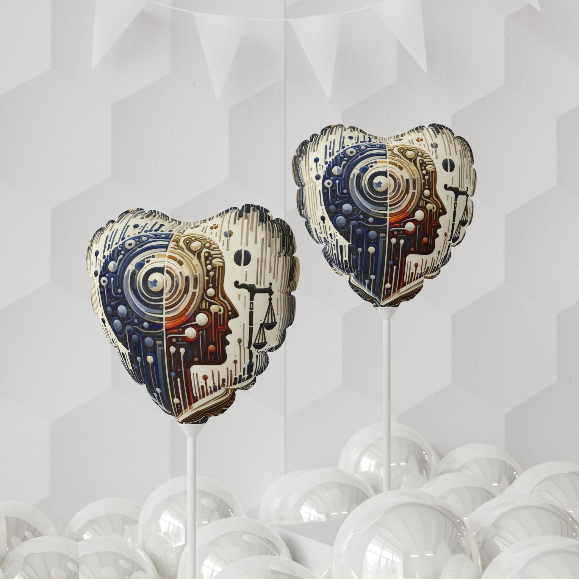 Critique Analytical Deliberation Balloon (Round and Heart-shaped), 11" - ATUH.ART