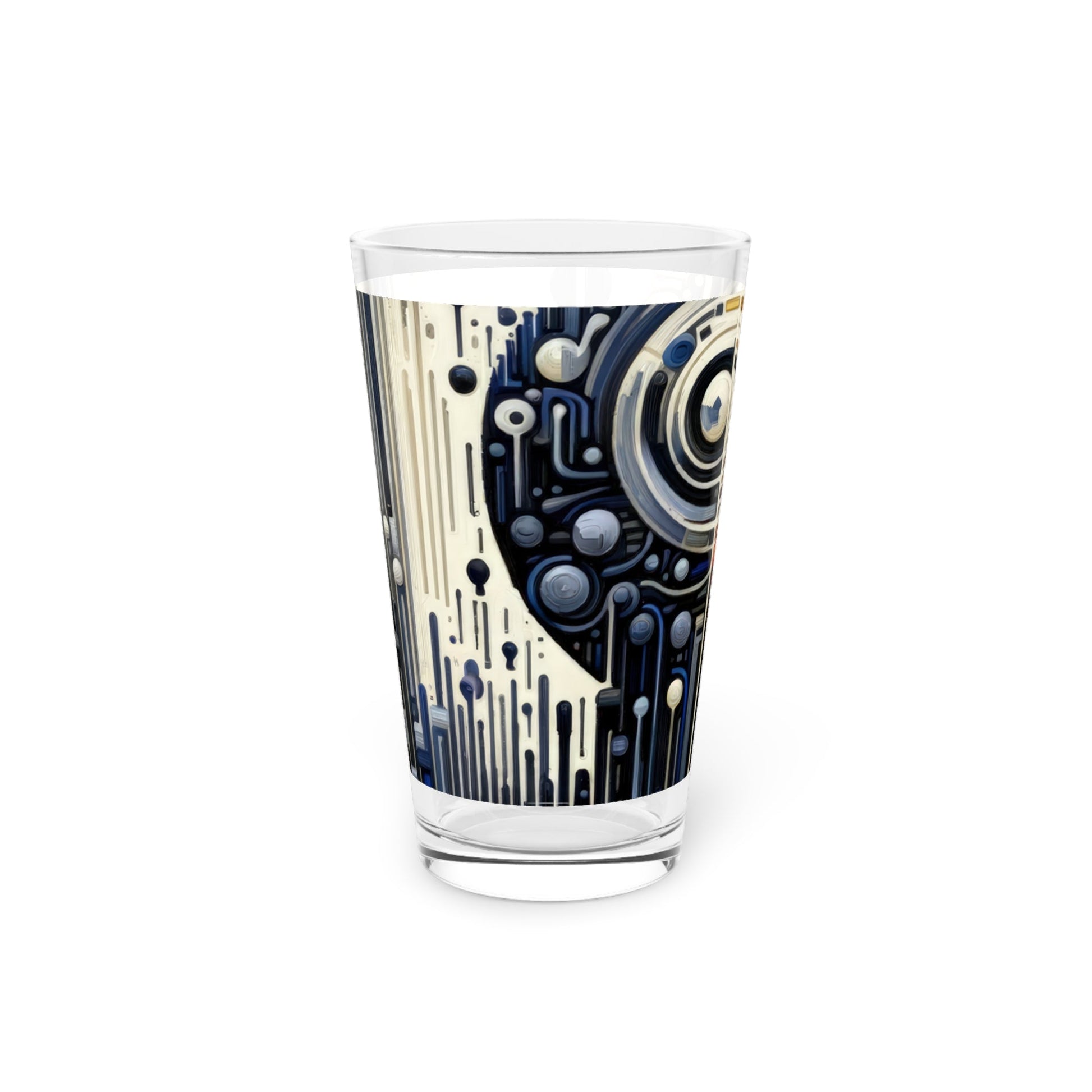 Critique Analytical Deliberation Pint Glass, 16oz - ATUH.ART