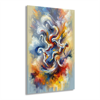 Dancing Disruption Tachism Acrylic Prints (French Cleat Hanging) - ATUH.ART