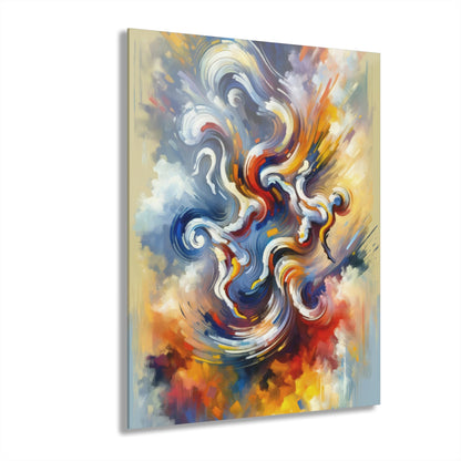 Dancing Disruption Tachism Acrylic Prints (French Cleat Hanging) - ATUH.ART