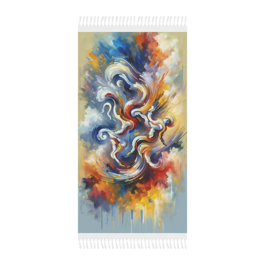 Dancing Disruption Tachism Boho Beach Cloth - ATUH.ART