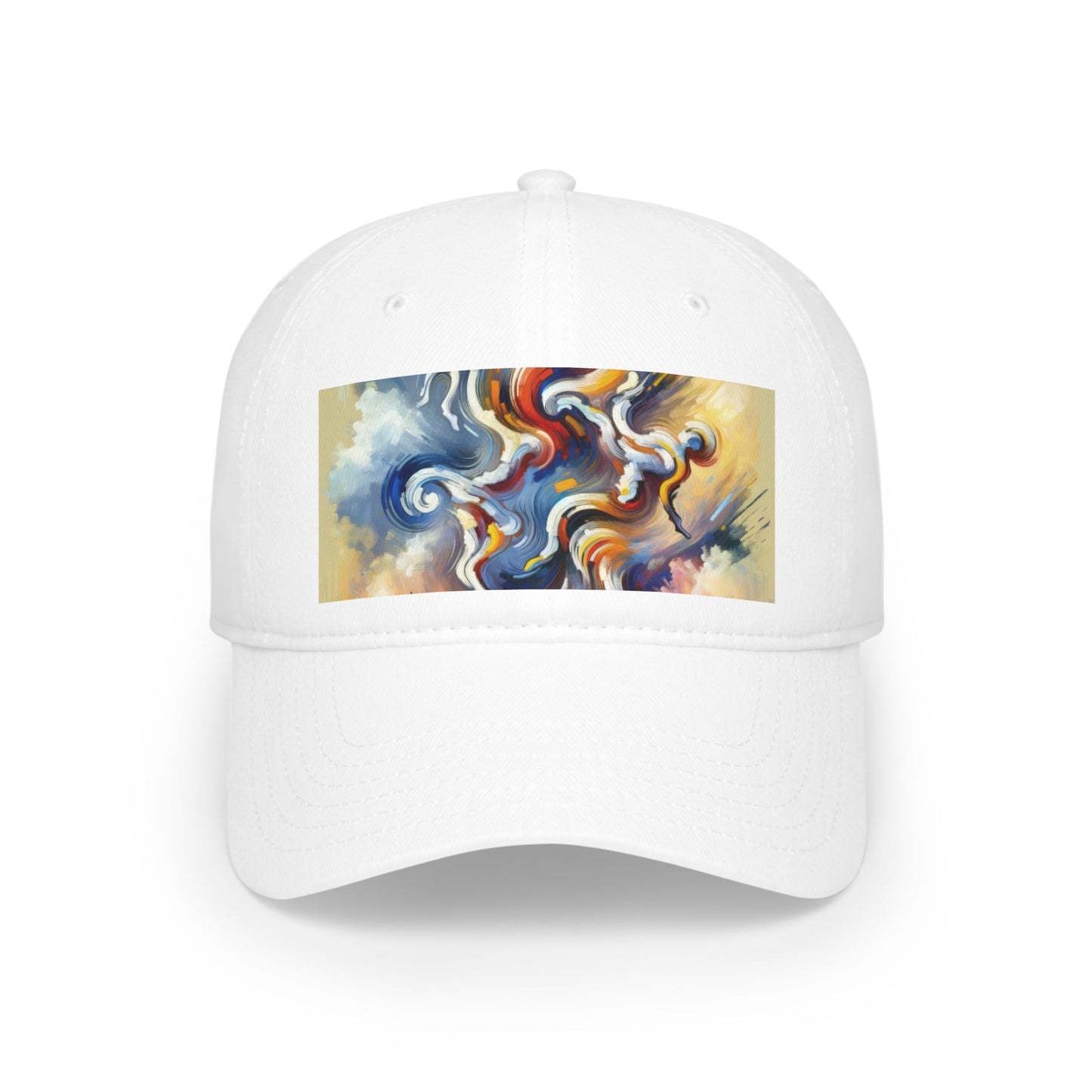 Dancing Disruption Tachism Low Profile Baseball Cap - ATUH.ART